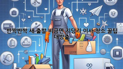 ✨ 반짝반짝 새 출발! 비금면 지당리 이사 청소 꿀팁 대방출 🏡